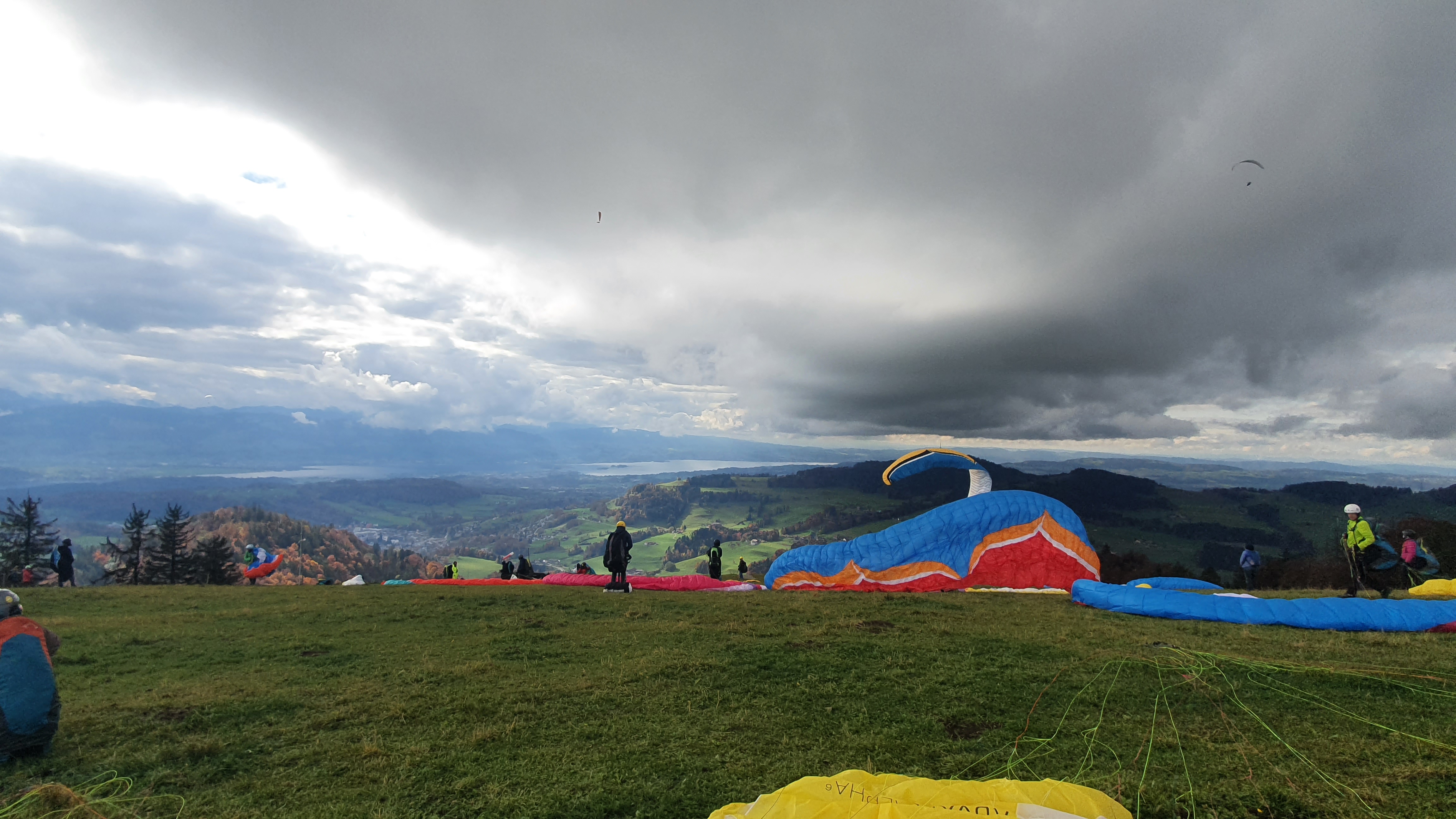 Paragliding flight school training